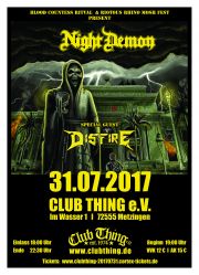 Tickets für Night Demon (USA) & Special Guest: Disfire  am 31.07.2017 - Karten kaufen